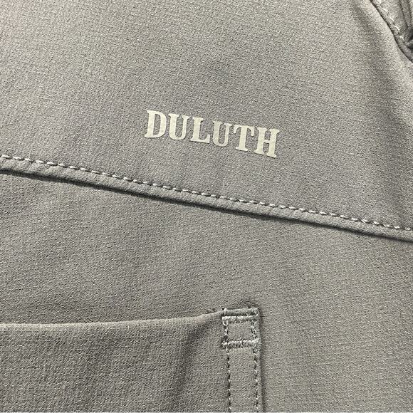 Duluth Trading Hiking Pants Women's Size 14x31 Gray Outdoor Straight Leg Pockets - Picture 3 of 9